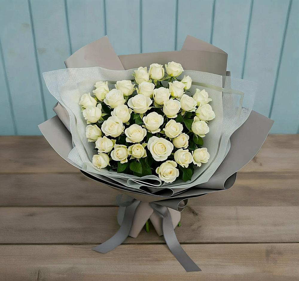 Букет Белоснежная нежность в Михайловском