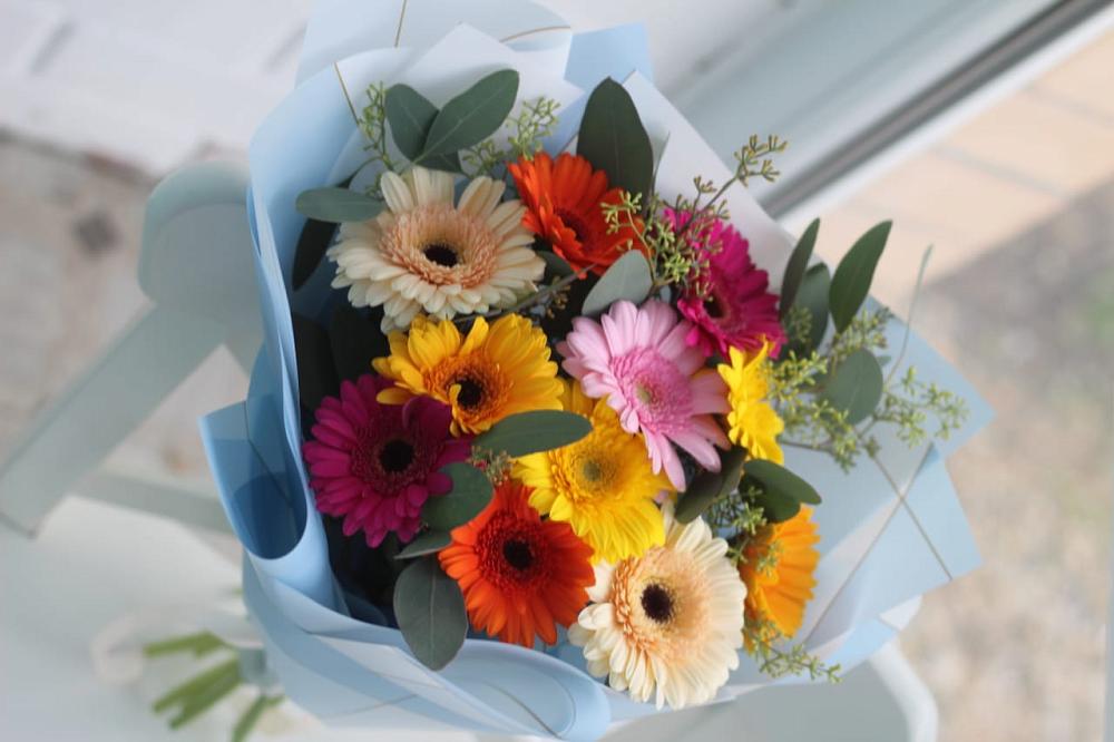 Букет цветов из: Герберы в Михайловском