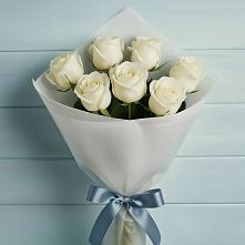 Букет 7 Белых роз Эдлесс Лав #REPLACE_PRED# Михайловском