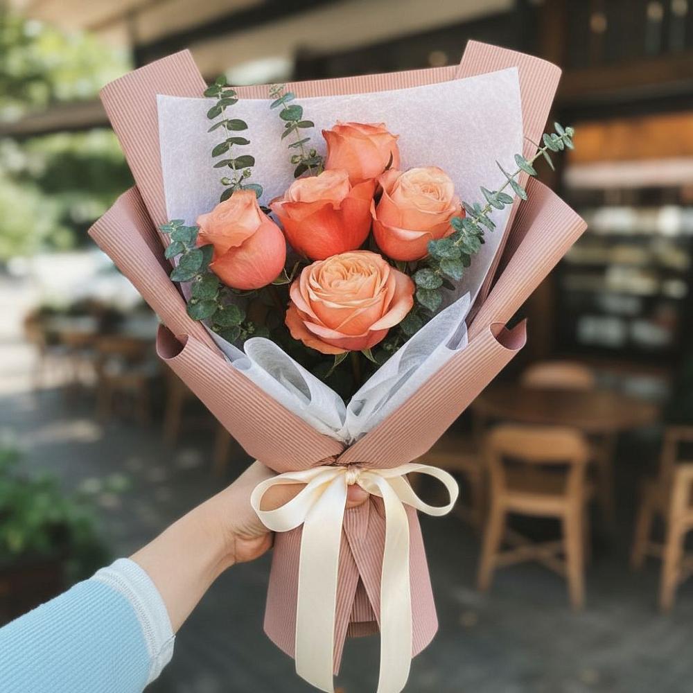 Букет цветов из: Розы в Михайловском