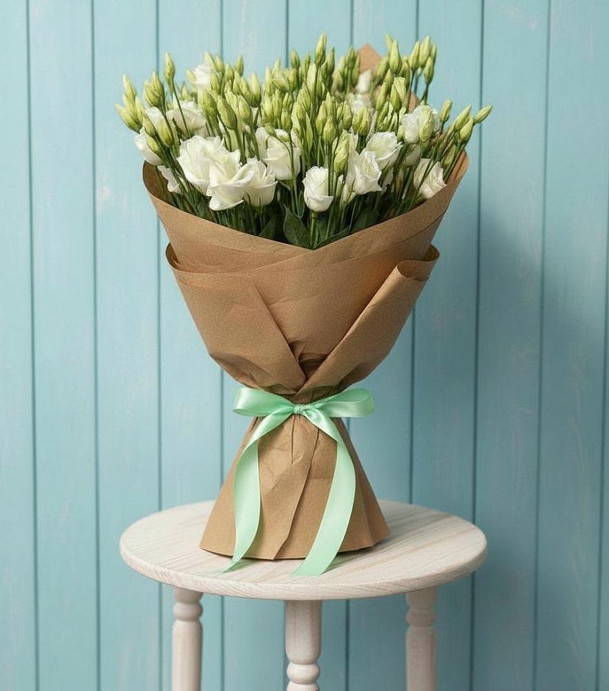 Букет цветов из: Лизиантусы в Михайловском