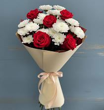 Букет цветов из:  Розы и Хризантемы #REPLACE_PRED# Михайловском