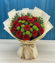 Букет цветов из:  Розы и Хризантемы #REPLACE_PRED# Михайловском